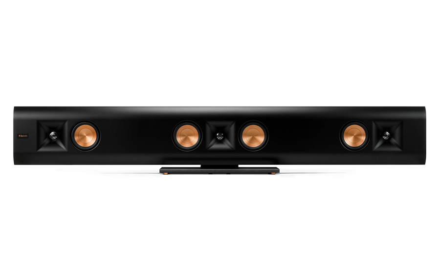 KLIPSCH RP-440D SB Barra de sonido pasivo a pared de 4 woofer 3.5 pulgadas y 200W